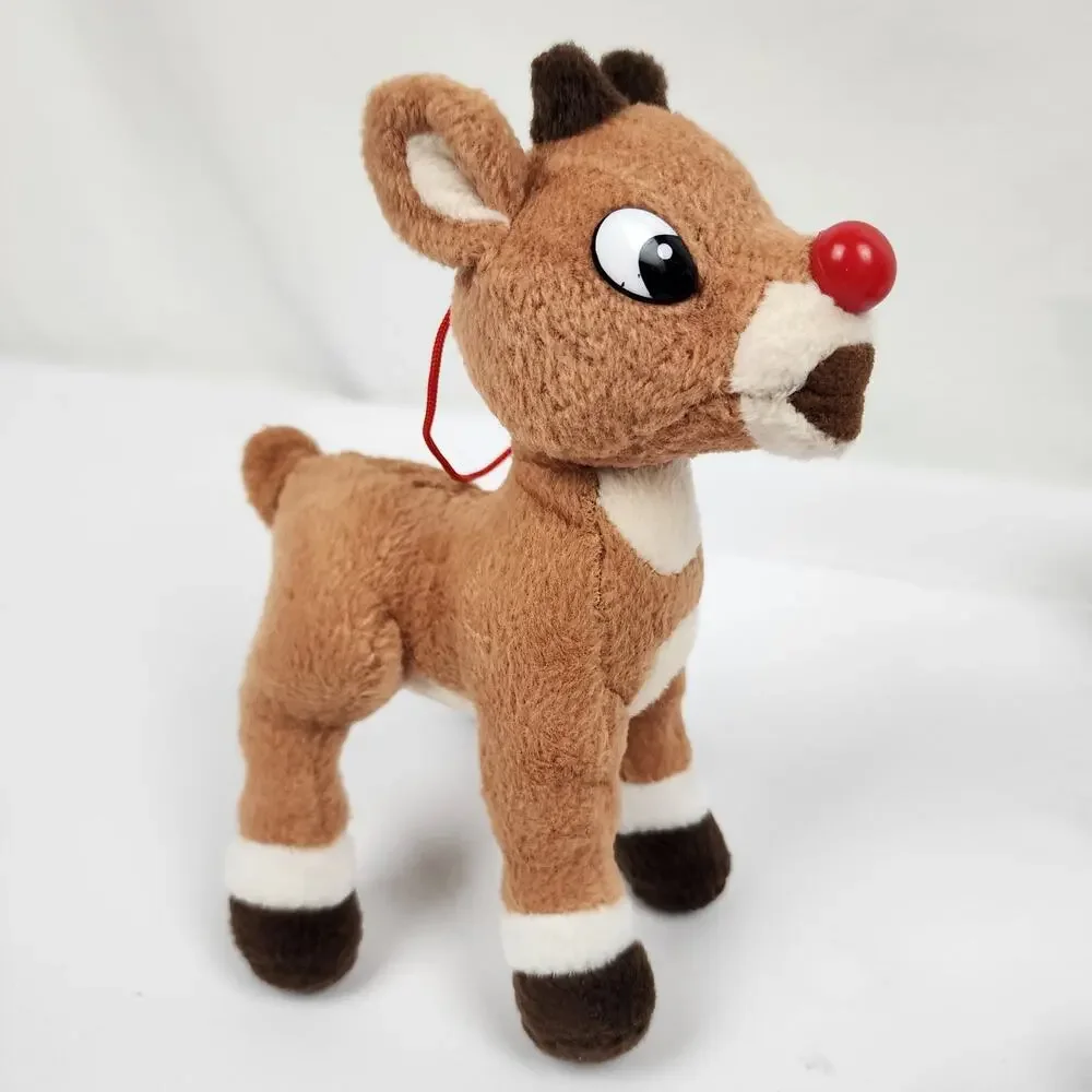 Lot of 4 Prestige Hanging Plush Rudolph & Misfit Toy Hermey Cornelius Abdominal